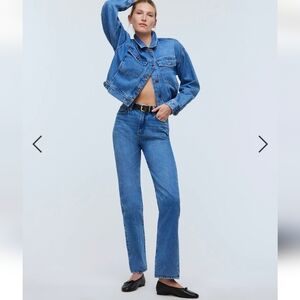 Madewell 90s straight jean in Grenhart wash size 25